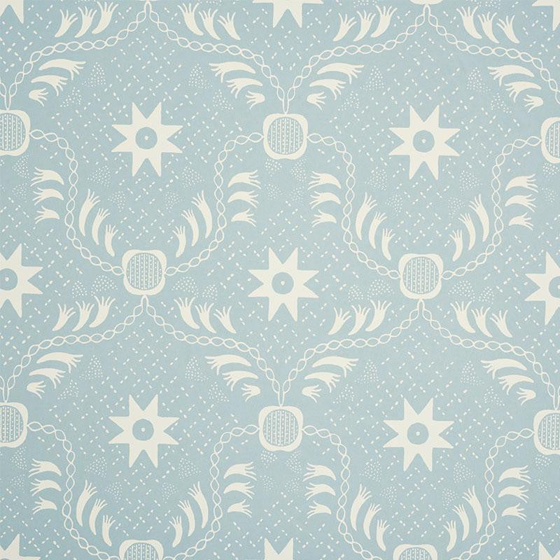 Lancaster Sky 5010080 by Schumacher Designer Wallpaper New Americana 6.75" - Swanky Fabrics -