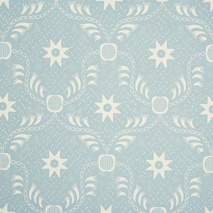 Lancaster Sky 5010080 by Schumacher Wallpaper New Americana 6.75" - Fabric Carolina -