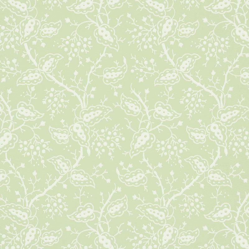 Darby Leaf 5010181 by Schumacher Wallpaper Wallflowers 6.75" - Fabric Carolina -