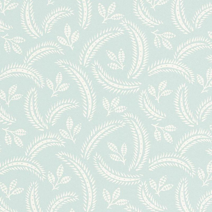 Delia Sky 5010351 by Schumacher Wallpaper Wallflowers 6.75" - Fabric Carolina -