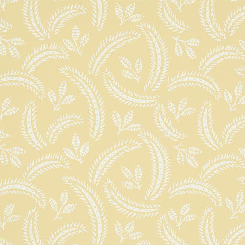 Delia Buttercup 5010352 by Schumacher Wallpaper Wallflowers 6.75" - Fabric Carolina -
