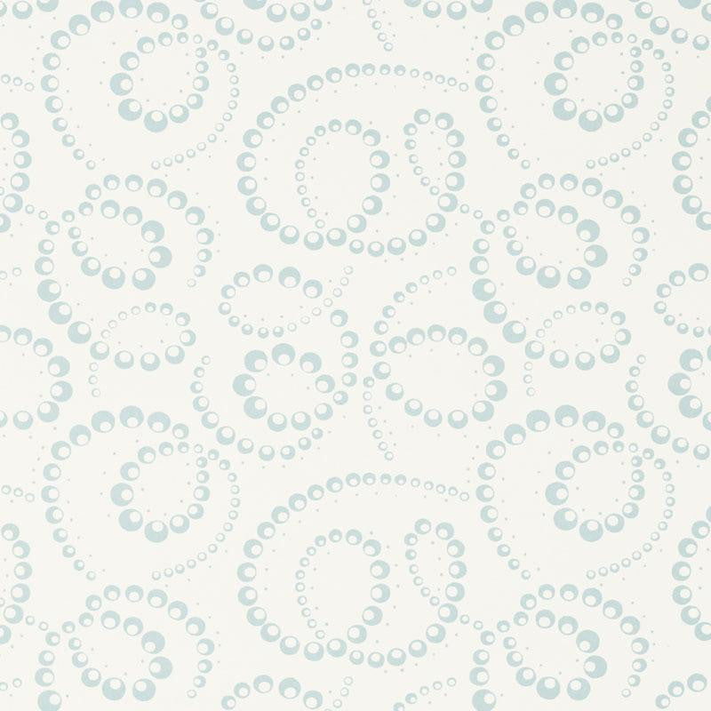 Dorian Sky 5010360 by Schumacher Wallpaper Wallflowers 5.5" - Fabric Carolina -