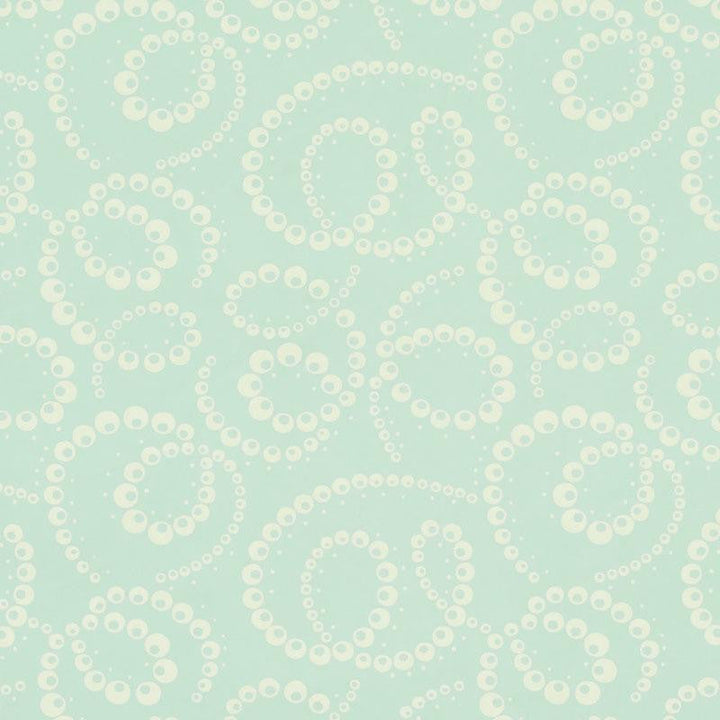 Dorian Seafoam 5010362 by Schumacher Designer Wallpaper Wallflowers 5.5" - Swanky Fabrics -