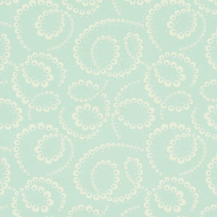 Dorian Seafoam 5010362 by Schumacher Wallpaper Wallflowers 5.5" - Fabric Carolina -