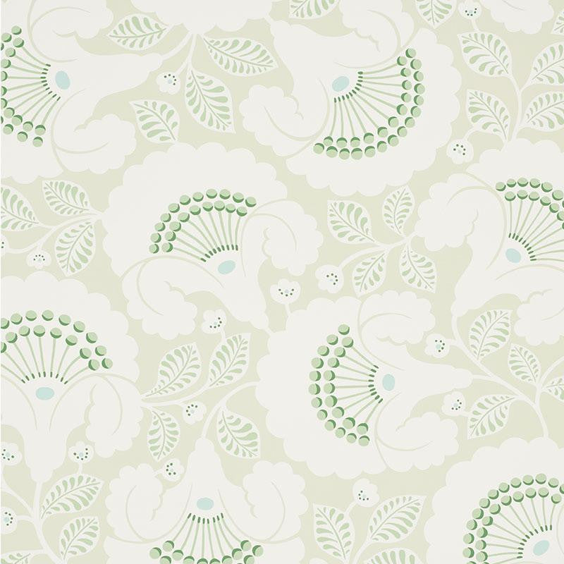 Jackie Leaf 5010370 by Schumacher Designer Wallpaper Wallflowers 27.0" - Swanky Fabrics -