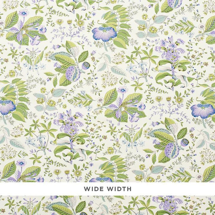 Pomegranate Botanical Purple 5010440 by Schumacher Designer Wallpaper Signature Schumacher 18.0" - Swanky Fabrics -