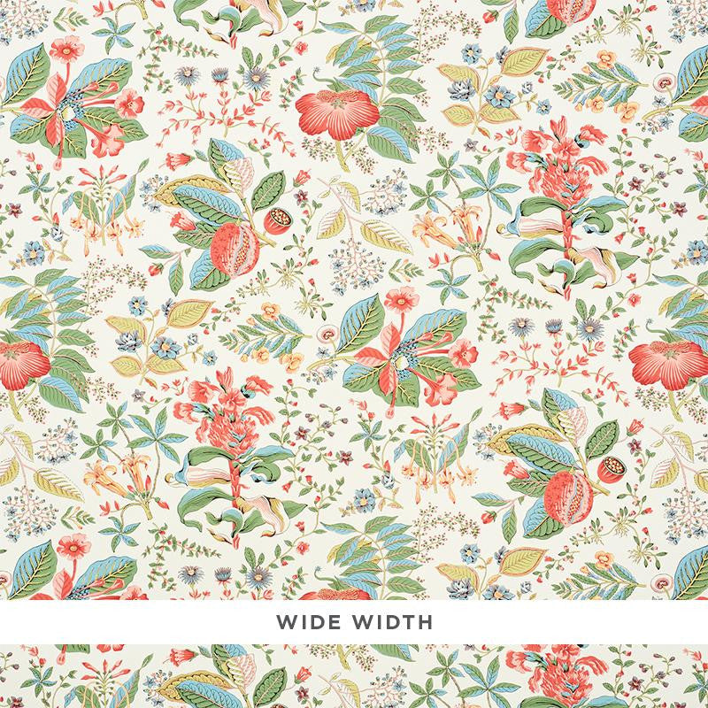 Pomegranate Botanical Document 5010441 by Schumacher Designer Wallpaper Signature Schumacher 18.0" - Swanky Fabrics -