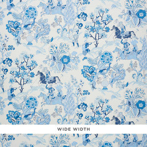 Persian Lancers Porcelain 5010461 by Schumacher Wallpaper