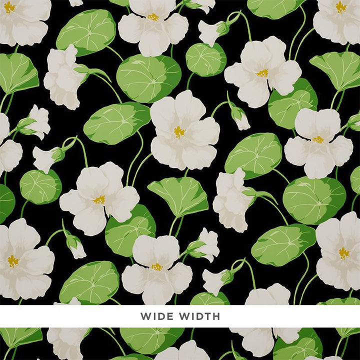 Nasturtium Noir 5010470 by Schumacher Designer Wallpaper Signature Schumacher 36.0" - Swanky Fabrics -