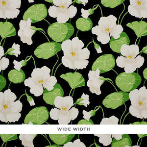 Nasturtium Noir 5010470 by Schumacher Wallpaper