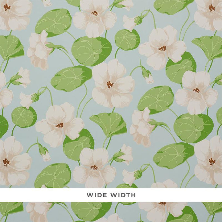 Nasturtium Sky 5010471 by Schumacher Designer Wallpaper Signature Schumacher 36.0" - Swanky Fabrics -