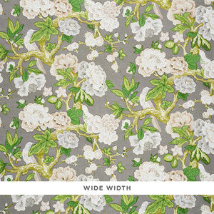 Bermuda Blossoms Slate 5010521 by Schumacher Wallpaper
