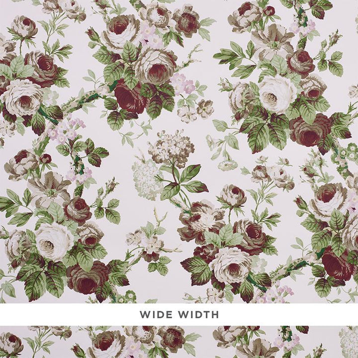 Nancy Floral Grisaille 5010841 by Schumacher Wallpaper Country Chic 27.75" - Fabric Carolina -