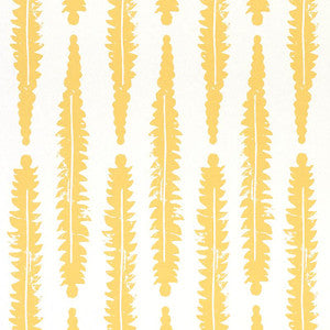 Fern Mustard 5011112 by Schumacher Wallpaper