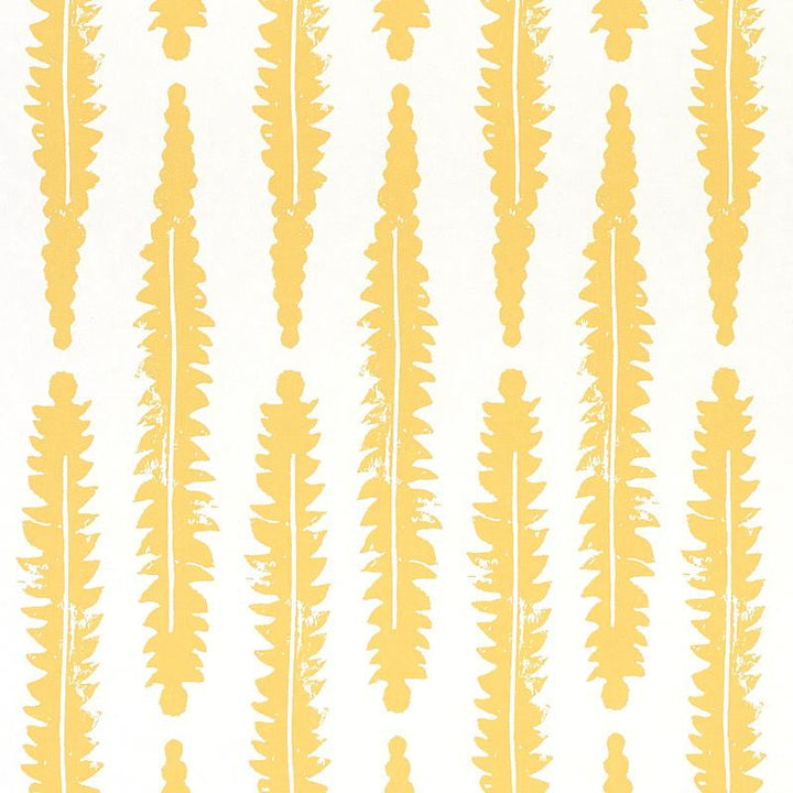 Fern Mustard 5011112 by Schumacher Designer Wallpaper Molly Mahon 3.33" - Swanky Fabrics -