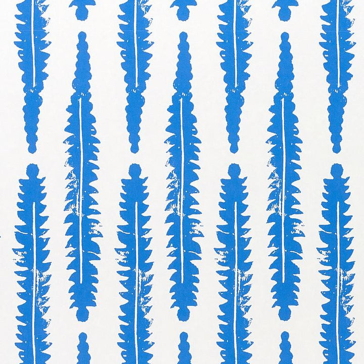 Fern Blue 5011113 by Schumacher Wallpaper Molly Mahon 3.33" - Fabric Carolina -
