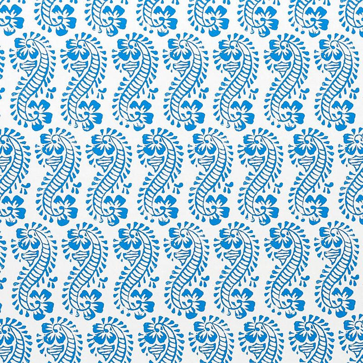 Lani Blue 5011120 by Schumacher Wallpaper Molly Mahon 5.25" - Fabric Carolina -
