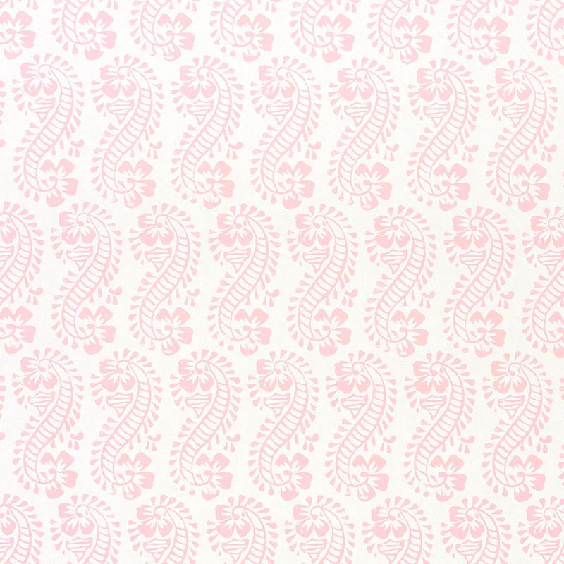 Lani Pink 5011122 by Schumacher Designer Wallpaper Molly Mahon 5.25" - Swanky Fabrics -