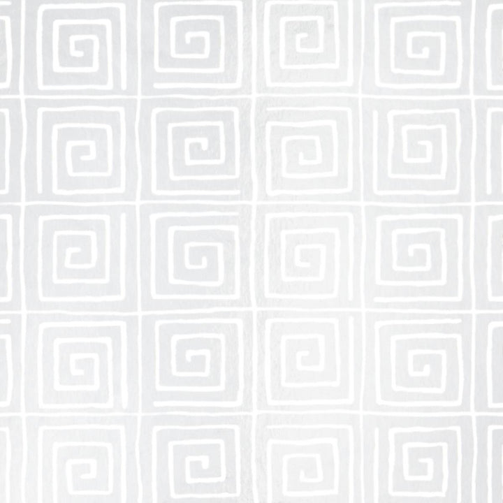 Trousdale Metallic Platinum Blanc 5012590 by Schumacher Wallpaper Cristina Buckley 13.5" - Fabric Carolina -
