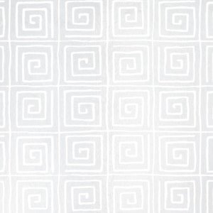 Trousdale Metallic Platinum Blanc 5012590 by Schumacher Wallpaper