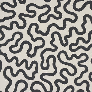 Riley Soft Black 5012930 by Schumacher Wallpaper