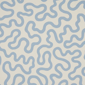 Riley Sky On Ivory 5012931 by Schumacher Wallpaper