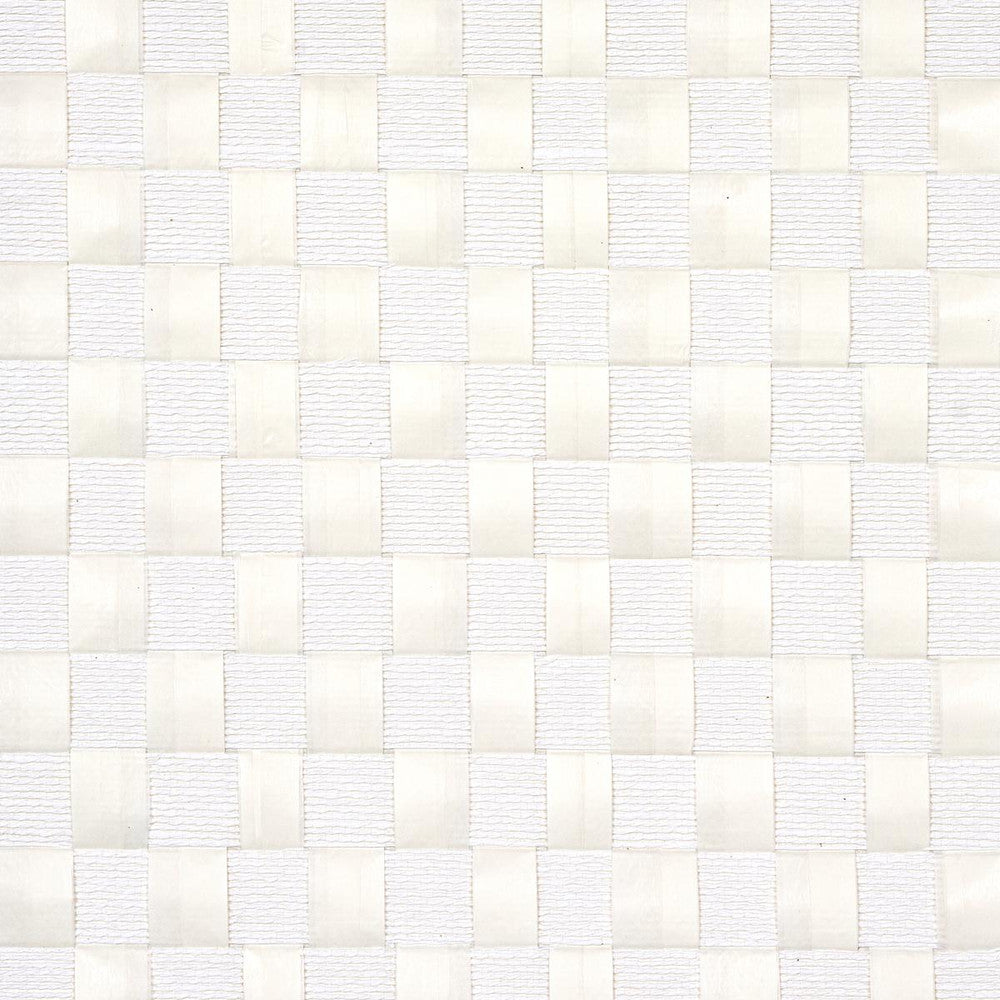 Textured Check White 5012970 by Schumacher Wallpaper Textured Wallcoverings & Printed Grasscloths - Fabric Carolina -