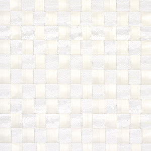 Textured Check White 5012970 by Schumacher Wallpaper