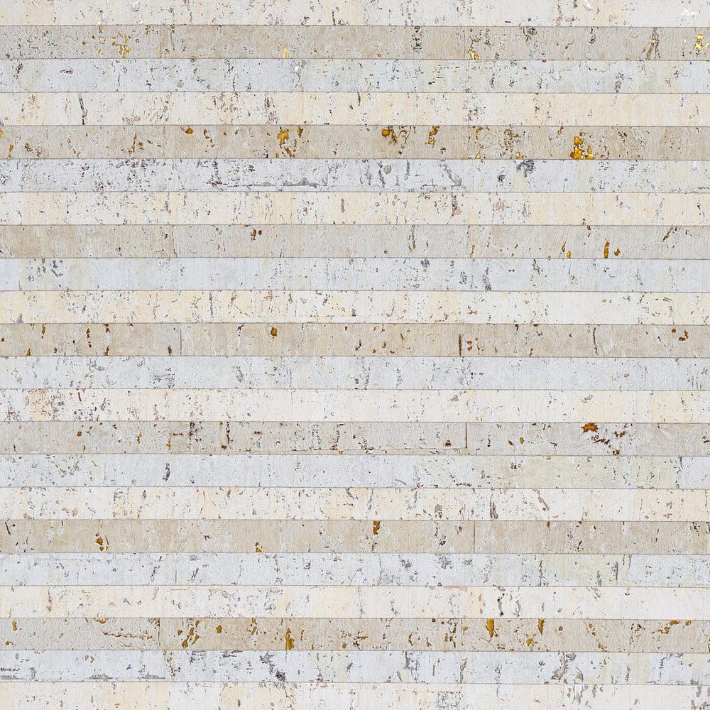 Cork Stripe White 5013000 by Schumacher Wallpaper Textured Wallcoverings & Printed Grasscloths - Fabric Carolina -