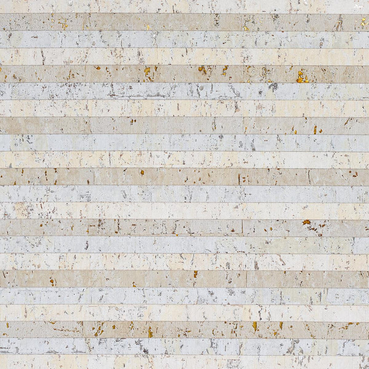 Cork Stripe White 5013000 by Schumacher Wallpaper Textured Wallcoverings & Printed Grasscloths - Fabric Carolina -