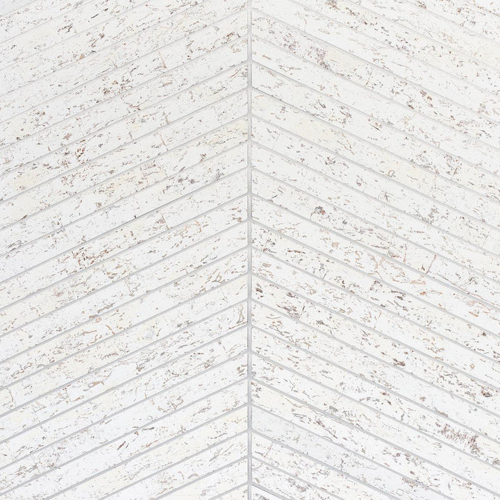 Cork Herringbone White 5013010 by Schumacher Designer Wallpaper Textured Wallcoverings & Printed Grasscloths - Swanky Fabrics -