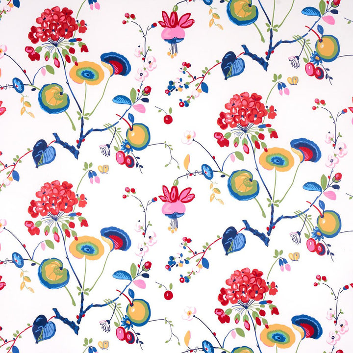 Vasily Multi 5013211 by Schumacher Wallpaper Schumacher Classics 13.5" - Fabric Carolina -