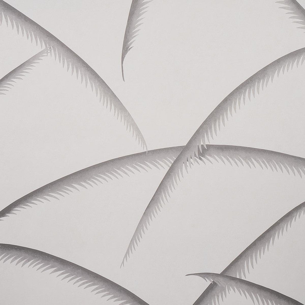 Deco Palms Charcoal 5013301 by Schumacher Designer Wallpaper Panels Collection 54.0" - Swanky Fabrics -