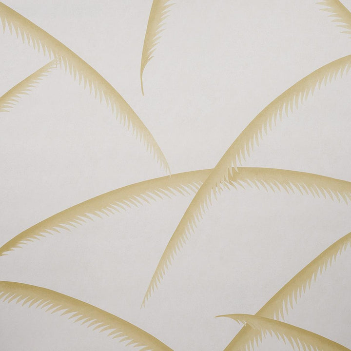 Deco Palms Gold 5013302 by Schumacher Wallpaper Panels Collection 54.0" - Fabric Carolina -