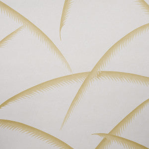 Deco Palms Gold 5013302 by Schumacher Wallpaper