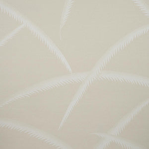 Deco Palms Ivory On Natural 5013303 by Schumacher Wallpaper