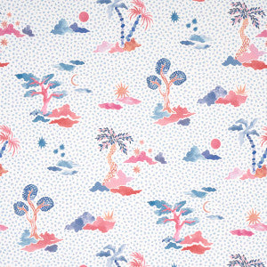 Valletta Sky And Pink 5013520 by Schumacher Wallpaper