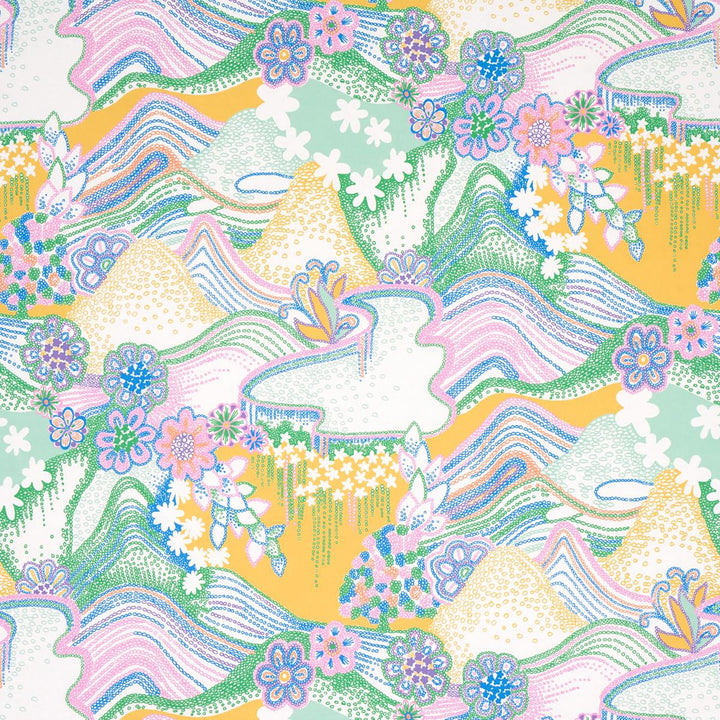 Daisy Chain Light Multi 5013550 by Schumacher Wallpaper Clements Ribeiro 27.0" - Fabric Carolina -