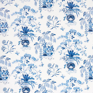 Ming Vase Porcelain 5013580 by Schumacher Wallpaper