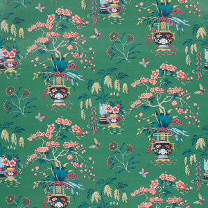Ming Vase Jade 5013582 by Schumacher Wallpaper