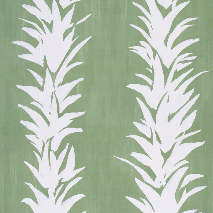 White Lotus Soft Green 5013660 by Schumacher Designer Wallpaper Backdrop 27.0" - Swanky Fabrics -