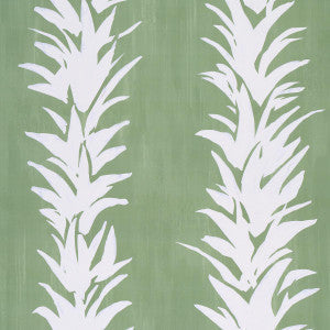 White Lotus Soft Green 5013660 by Schumacher Wallpaper