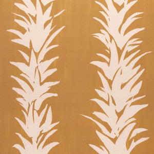 White Lotus Deep Yellow 5013662 by Schumacher Wallpaper