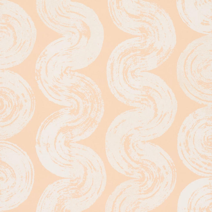 1975 Light Peach 5013673 by Schumacher Wallpaper Backdrop 27.0" - Fabric Carolina -