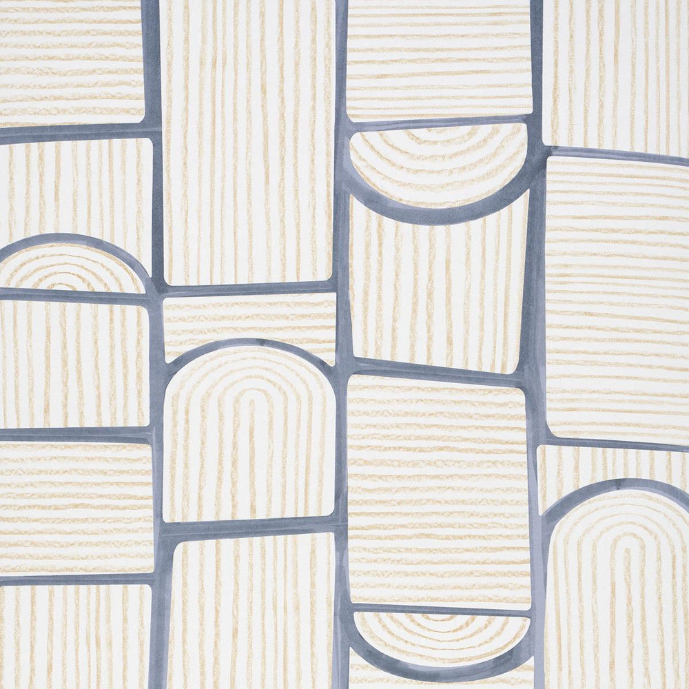 Bloomsbury Slate 5013682 by Schumacher Designer Wallpaper Backdrop 27.0" - Swanky Fabrics -