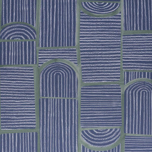 Bloomsbury Deep Navy 5013683 by Schumacher Wallpaper
