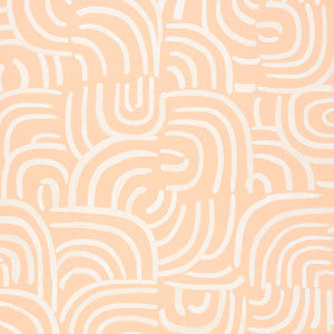 New Beat Light Peach 5013692 by Schumacher Wallpaper