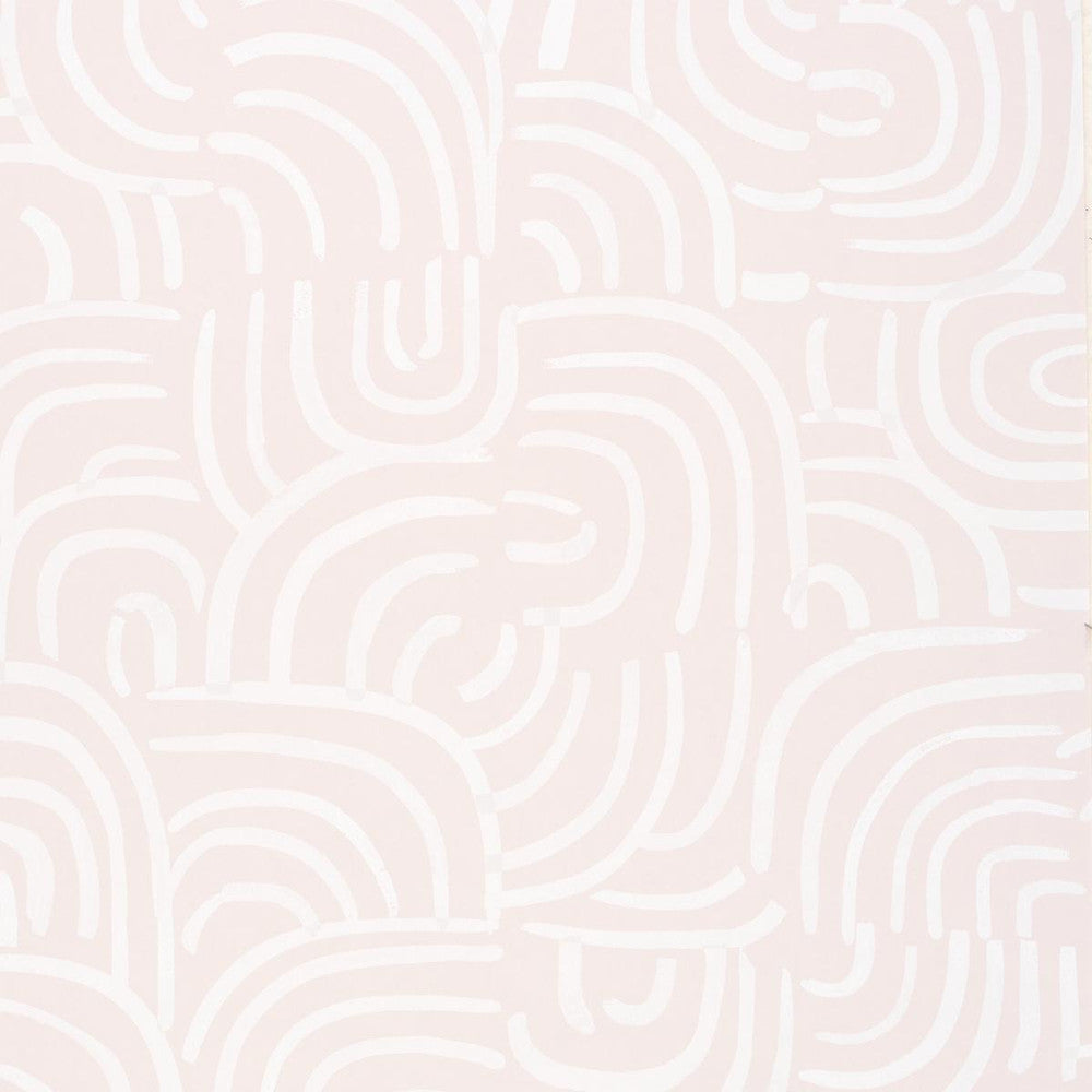 New Beat Light Beige 5013693 by Schumacher Wallpaper Backdrop 27.0" - Fabric Carolina -