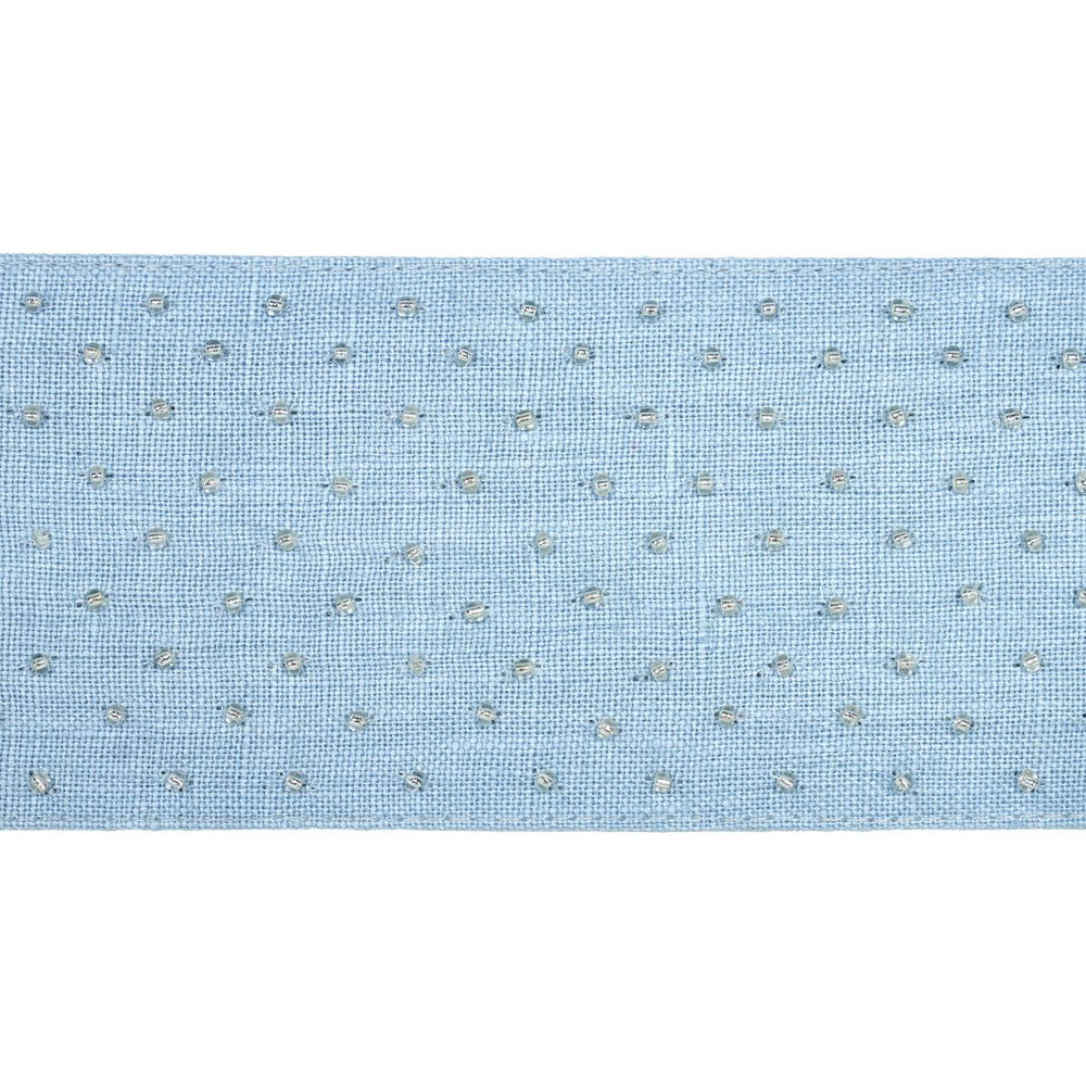 Northern Lights Beaded Tape Sky 70623 by Schumacher Designer Trim Embroidered And Embellished Trims - Swanky Fabrics -