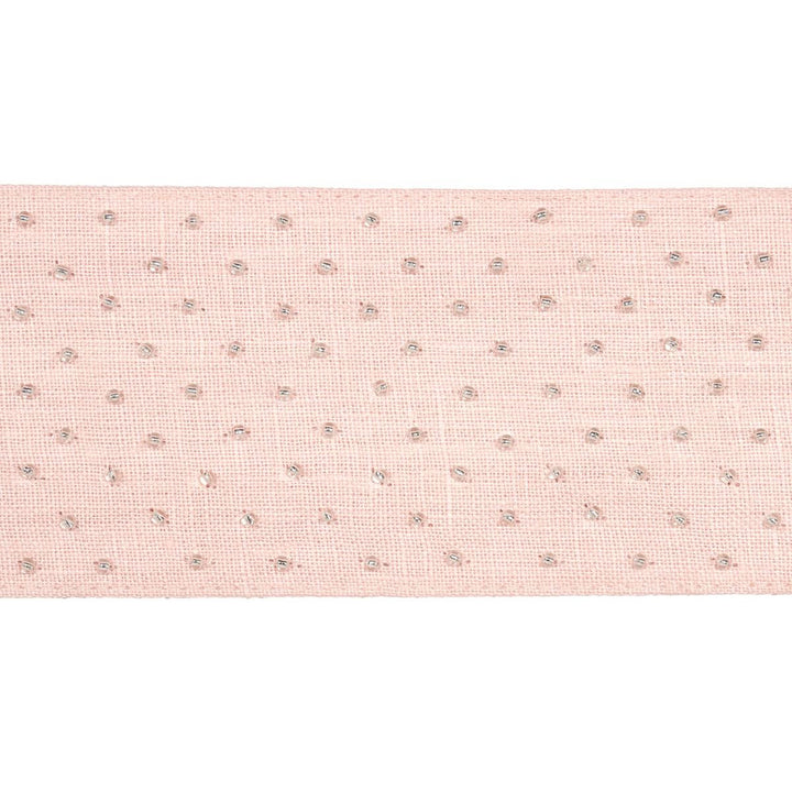 Northern Lights Beaded Tape Blush 70624 by Schumacher Trim Embroidered And Embellished Trims - Fabric Carolina -